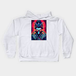 psychedelic samurai Kids Hoodie